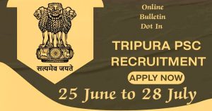 Tripura PSC Jobs Bharti 2023 Recruitment 