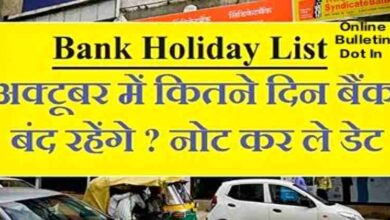 Bank Holiday In India