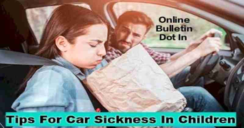 Tips For Car Sickness In Children