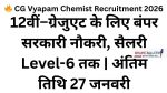 CG Vyapam Chemist Recruitment 2026