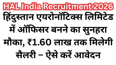 HAL India Recruitment 2026