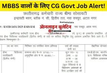 CG ESIS Recruitment 2026