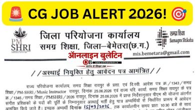 Samagra Shiksha Bemetara Recruitment 2026